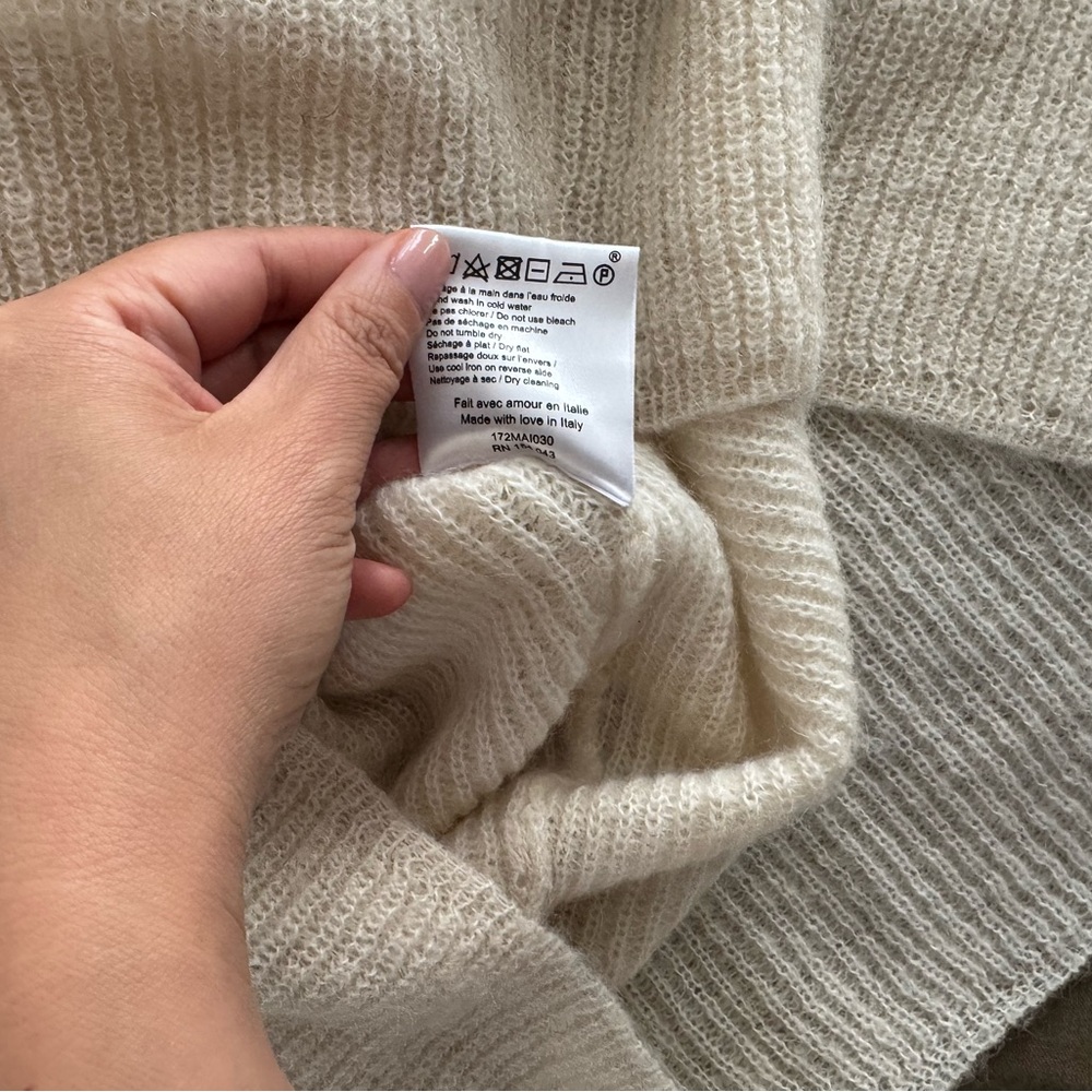 Sezane Ecru Barry Cardigan Sz M NWOT - Picture 15 of 15